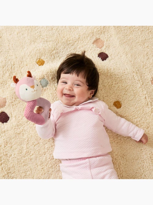 Coffret Cadeau Bébé Cerf Avec Doudou Et Hochet Miniland - Kiabi