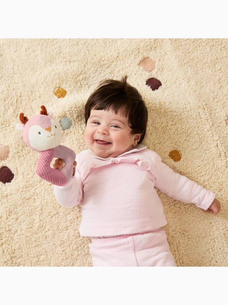 Coffret Cadeau Bébé Cerf Avec Doudou Et Hochet Miniland Rose - Kiabi