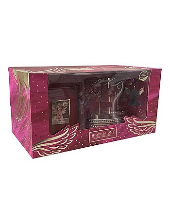 Coffret cadeau bougie et carrousel animé heart and home