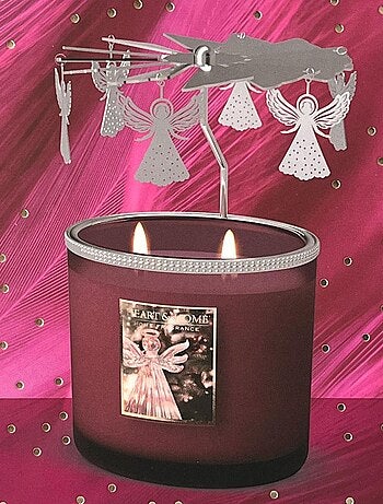 Coffret cadeau bougie et carrousel animé heart and home