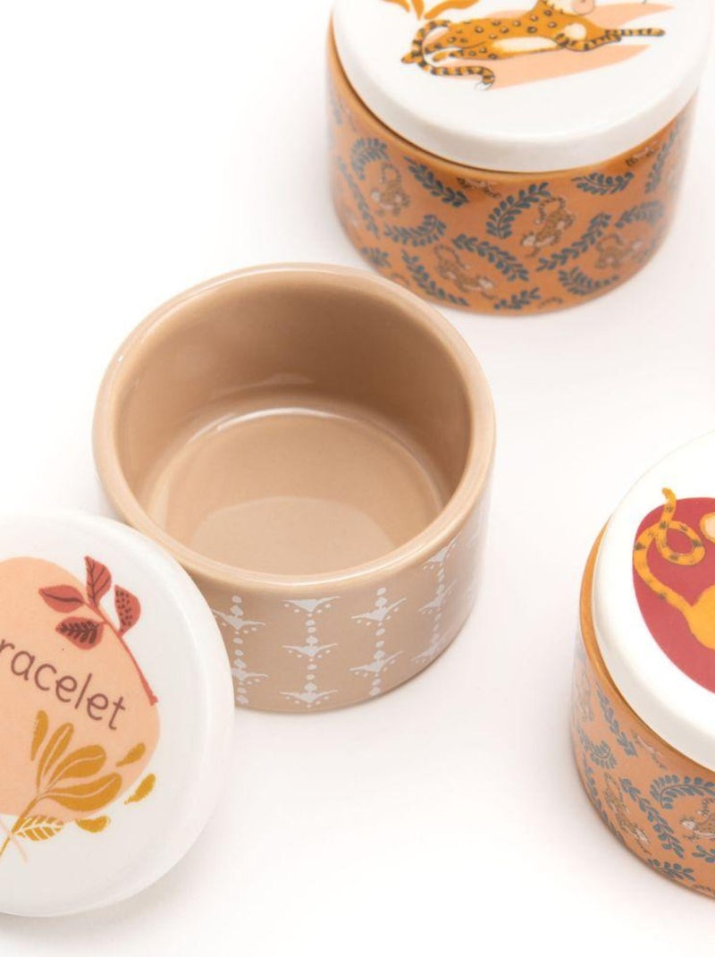 Coffret cadeau de naissance léopard Jalal Blanc Orange - Kiabi