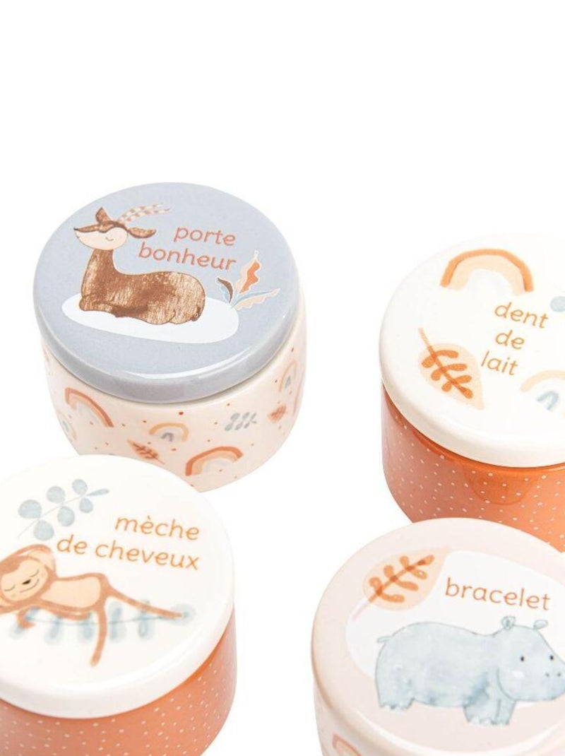 Coffret cadeau de naissance Sam l'hippopotame Abricot - Kiabi