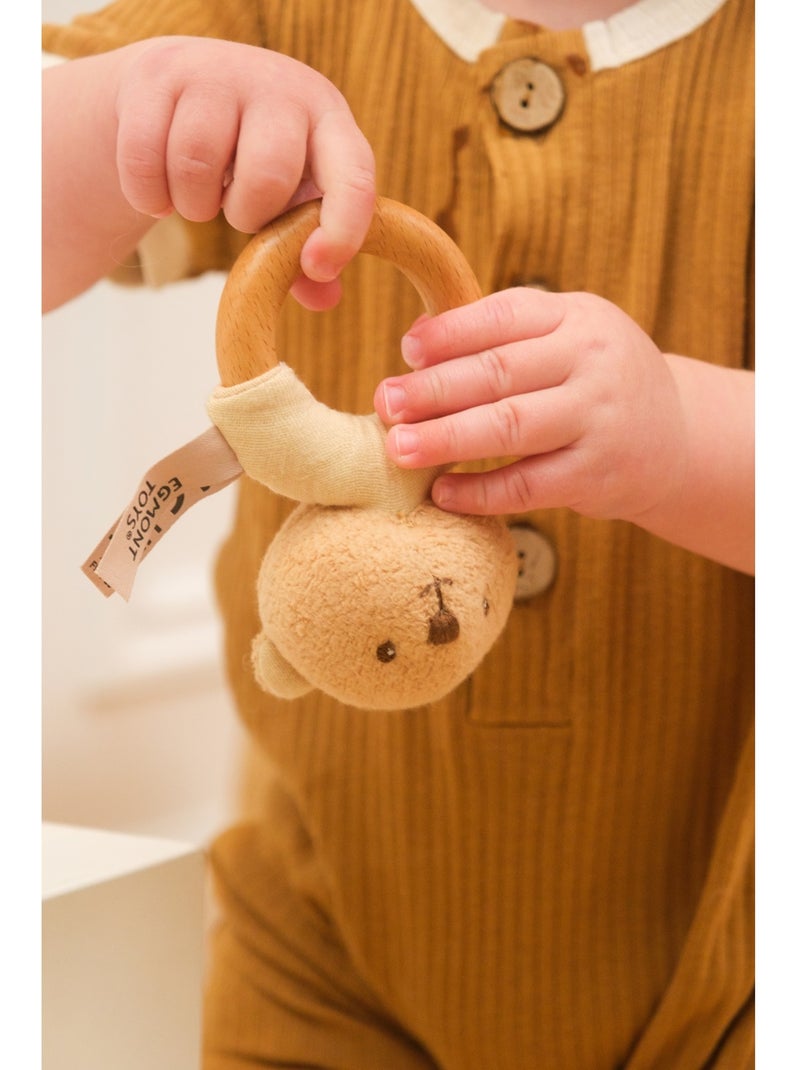 Coffret cadeau doudou et hochet ours Beige - Kiabi