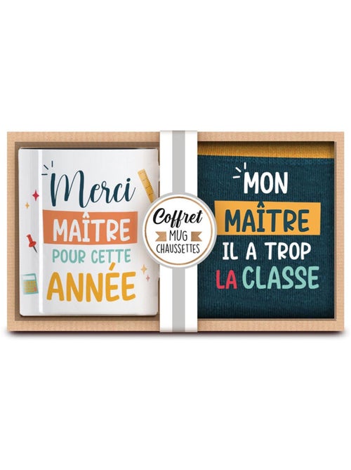 Coffret cadeau enseignant SUD_TRADING – mug en céramique et chaussettes - Kiabi Coffret cadeau enseignant SUD_TRADING – mug en céramique et chaussettes - Kiabi