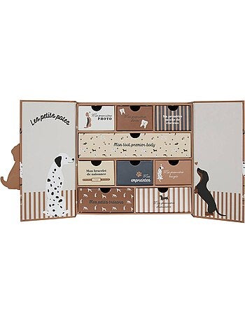 Coffret cadeau naissance 9 tiroirs ROYAUME DES SOUVENIRS