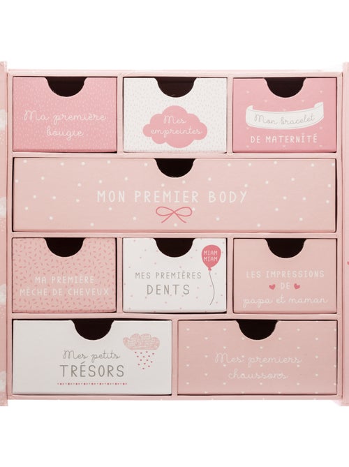 Coffret cadeau naissance 9 tiroirs ROYAUME DES SOUVENIRS - Kiabi