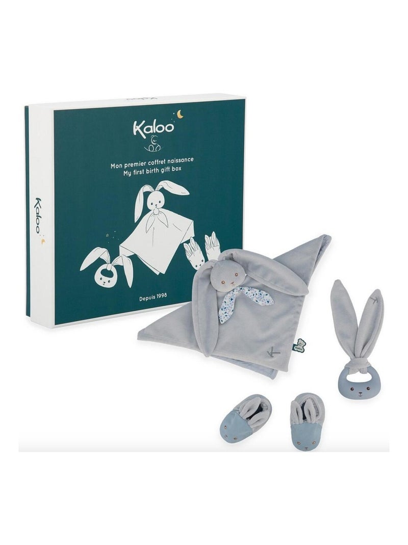 Coffret cadeau naissance lapinoo bleu Bleu - Kiabi