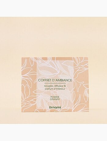 Coffret cadeau senteurs maison et 2 bougies parfumées