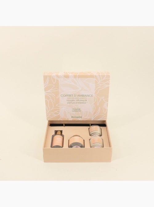 Coffret cadeau senteurs maison et 2 bougies parfumées - Kiabi
