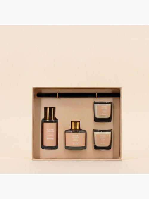 Coffret cadeau senteurs maison et 2 bougies parfumées - Kiabi