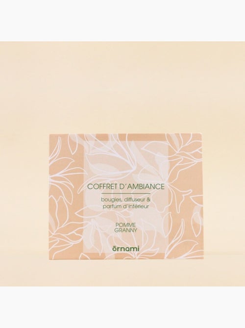 Coffret cadeau senteurs maison et 2 bougies parfumées - Kiabi