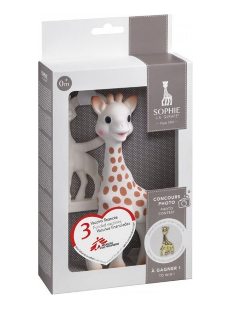 Coffret cadeau Sophie la Girafe et anneau de dentition