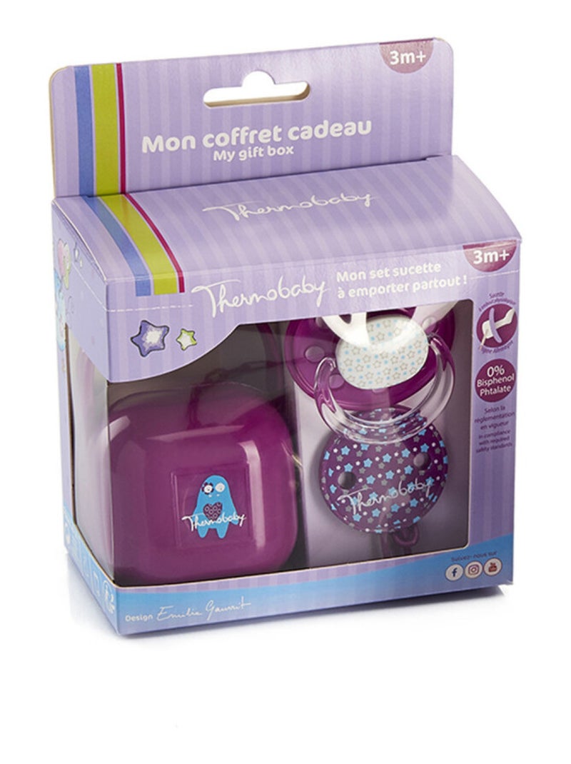 Coffret cadeau sucette Blanc Violet - Kiabi