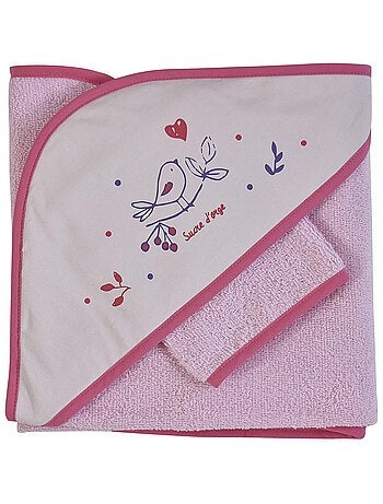 COFFRET CAPE DE BAIN AVEC GANT DARLINE EPONGE