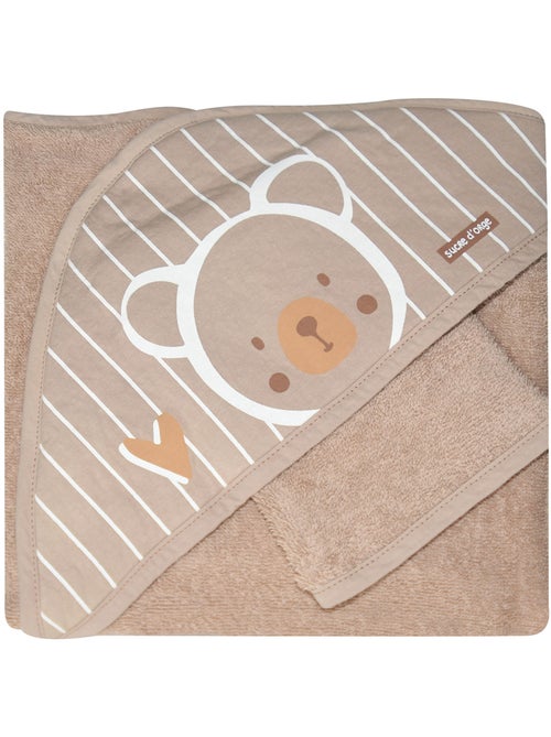 Coffret Cape de bain + gant - Kiabi