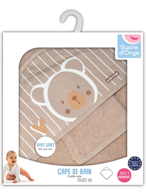Coffret Cape de bain + gant - Kiabi