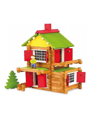 Coffret chalet en bois 135 pièces