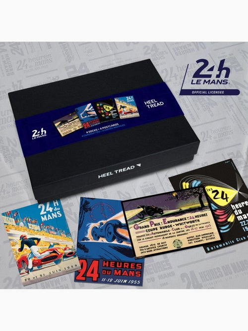 Coffret Chaussettes 24H Le Mans, Les Affiches Mythiques - Kiabi