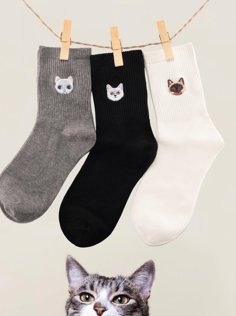 Coffret Chaussettes Chat Grognon (Lot x3)- SockUp- 35-42 Multicolore - Kiabi
