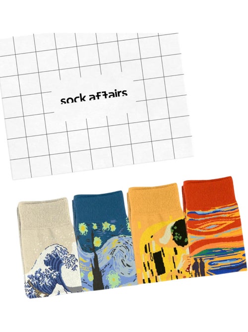 Coffret Chaussettes Chefs-d'oeuvre de la Peinture - Kiabi Coffret Chaussettes Chefs-d'oeuvre de la Peinture - Kiabi