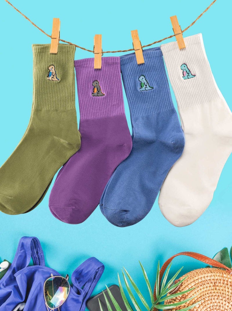 Coffret Chaussettes Dinosaure (Lot x4)- Sockup- 35-42 Multicolore - Kiabi