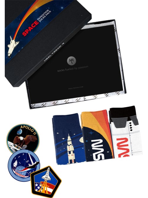 Coffret Chaussettes Expéditions Spatiales de la NASA - Kiabi