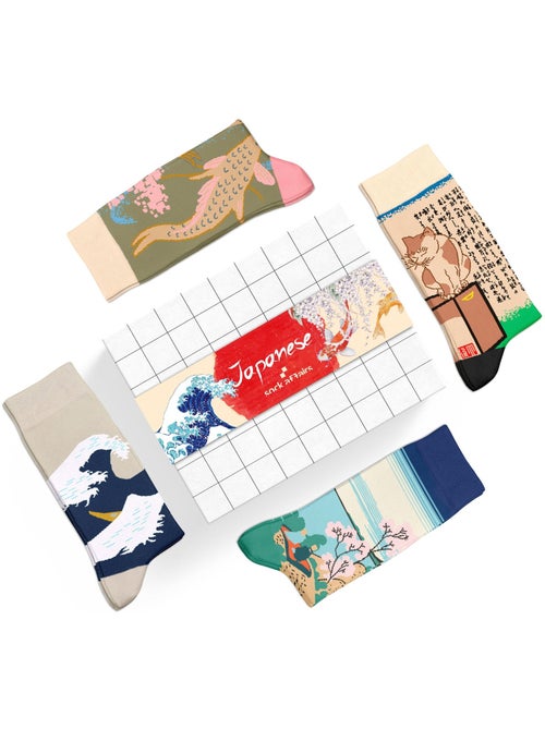 Coffret Chaussettes Peintures Japonaises - Kiabi