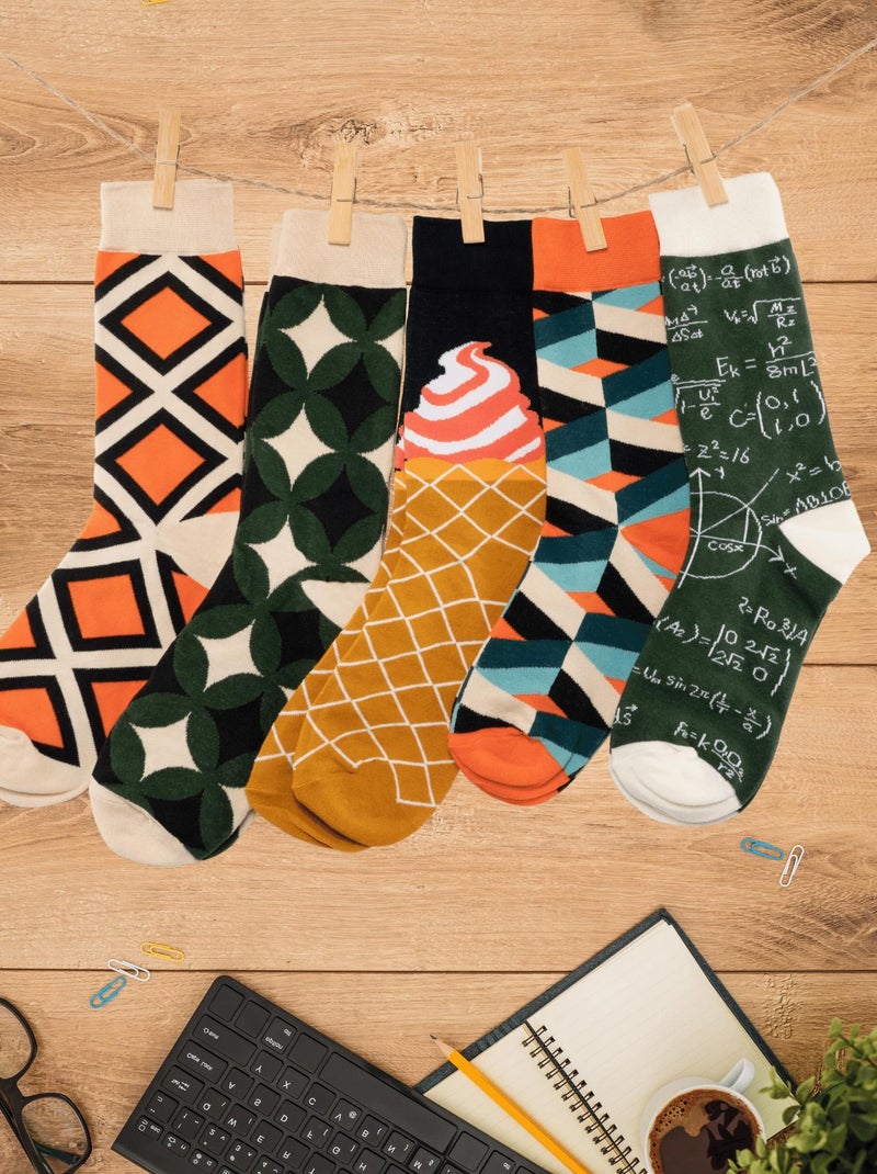 Coffret Chaussettes Rigolotes (Lot x5)- Sockup- 37-45 Multicolore - Kiabi