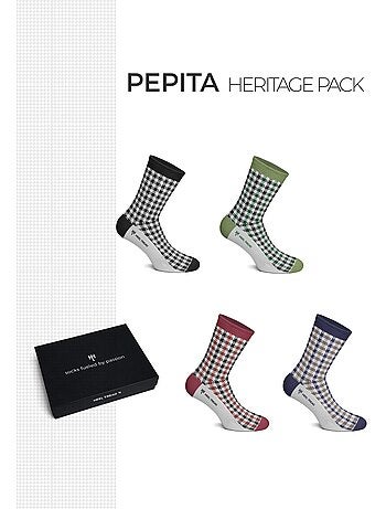 Coffret Chaussettes Tissus Porsche “Pepita”
