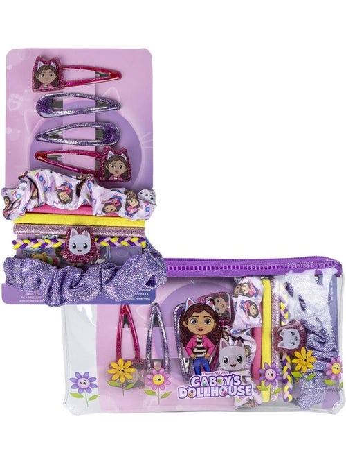 Coffret cheveux enfant Gabby : trousse de toilette et accessoires - Kiabi
