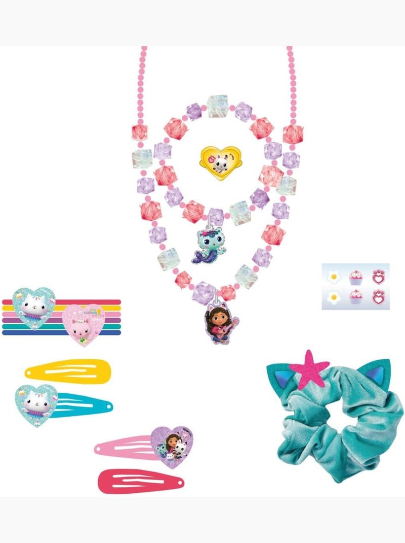 Coffret cheveux enfant La Maison de Gabby : chouchous, pinces Multicolore - Kiabi