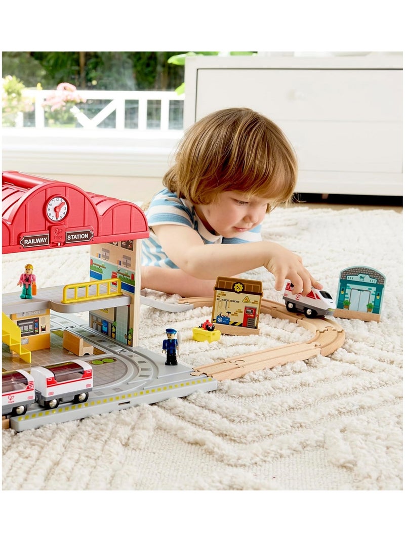Coffret circuit de train portable Rouge - Kiabi