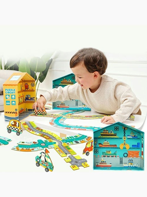 Coffret circuit en puzzle - Kiabi