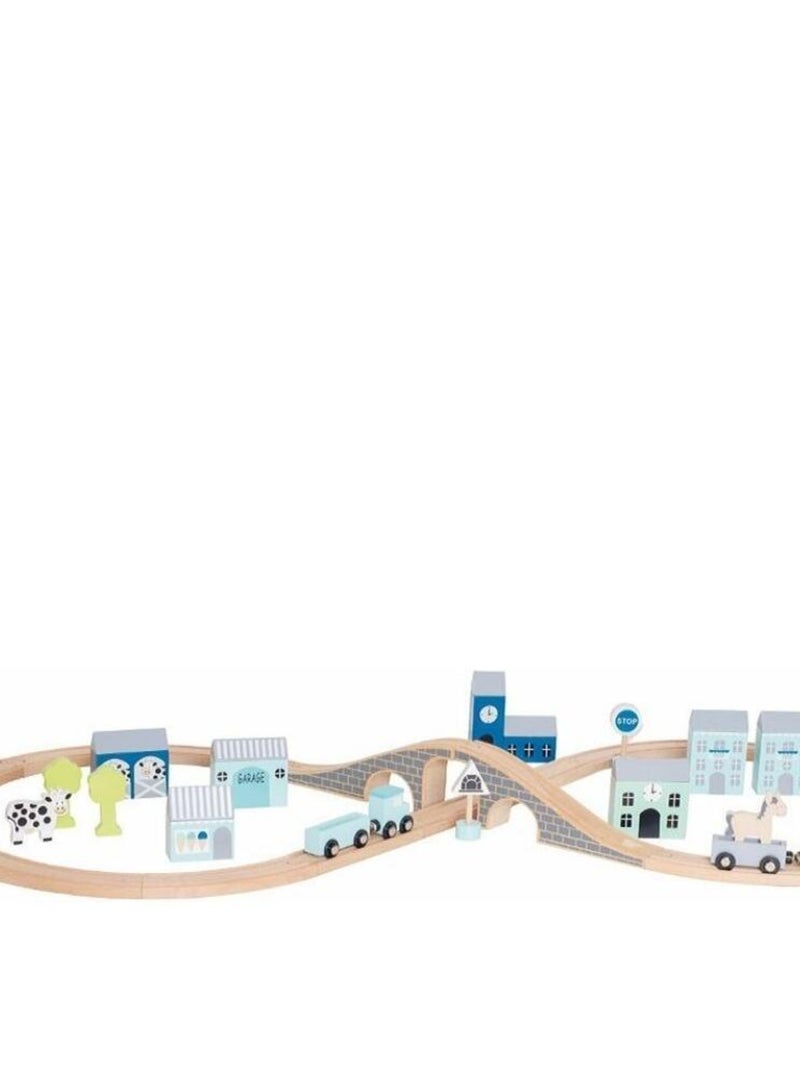 Coffret circuit voiture bleu N/A - Kiabi