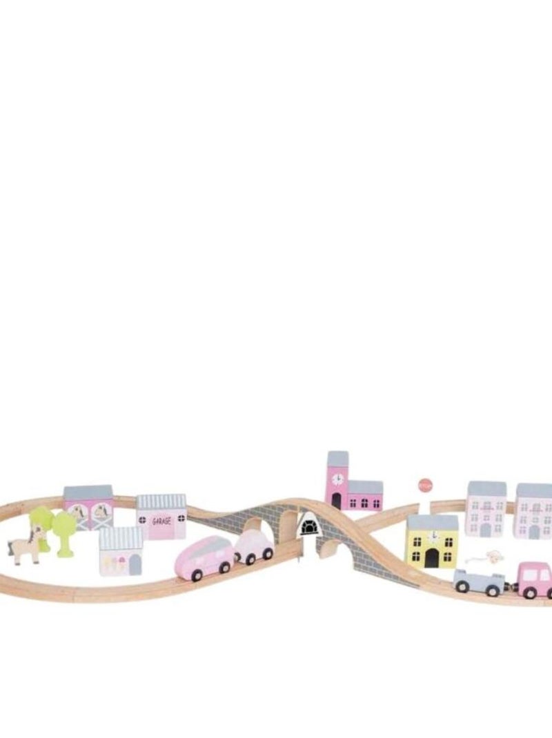 Coffret circuit voiture rose N/A - Kiabi