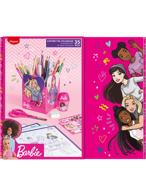 Coffret coloriage Barbie - Kiabi Coffret coloriage Barbie - Kiabi