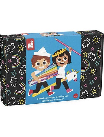 Coffret coloriage x 42 pieces – janod – juratoys