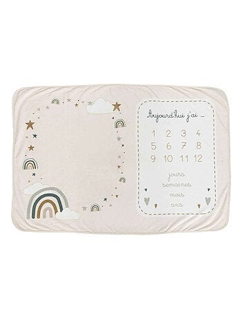 Coffret couverture étape bébé arc en ciel