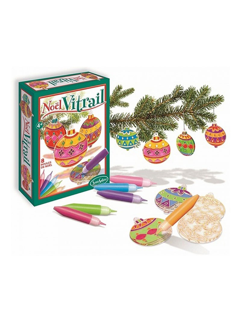 Coffret créatif Noël Vitrail Vert - Kiabi