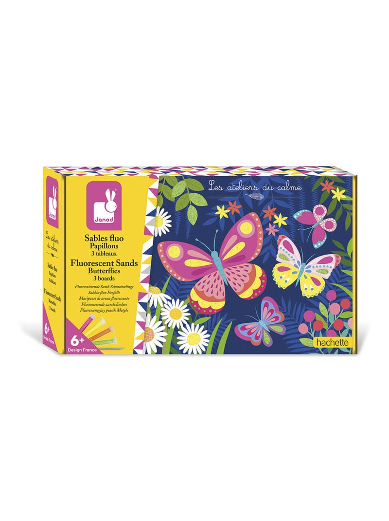 Coffret créatif Sables fluo Papillons N/A - Kiabi