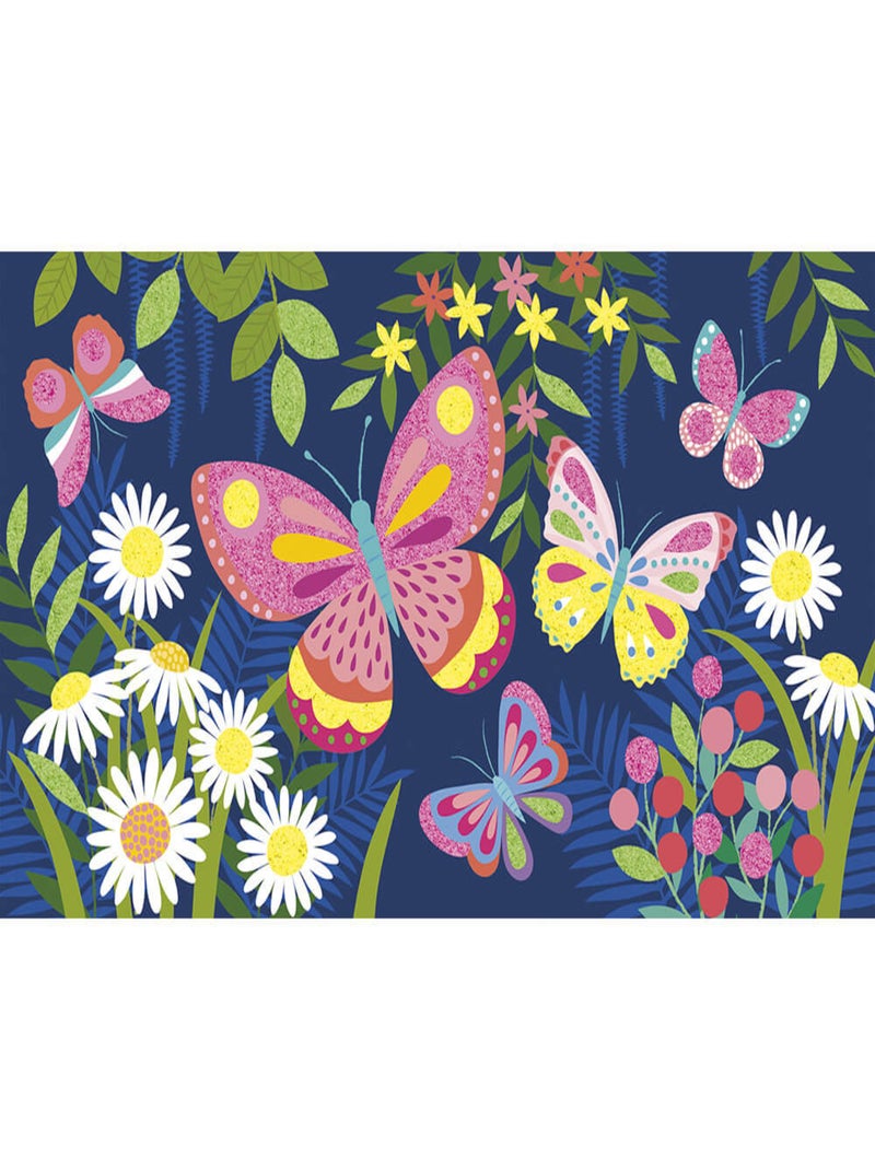 Coffret créatif Sables fluo Papillons N/A - Kiabi