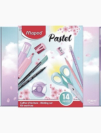 Coffret d criture pastel 14 pièces crayons