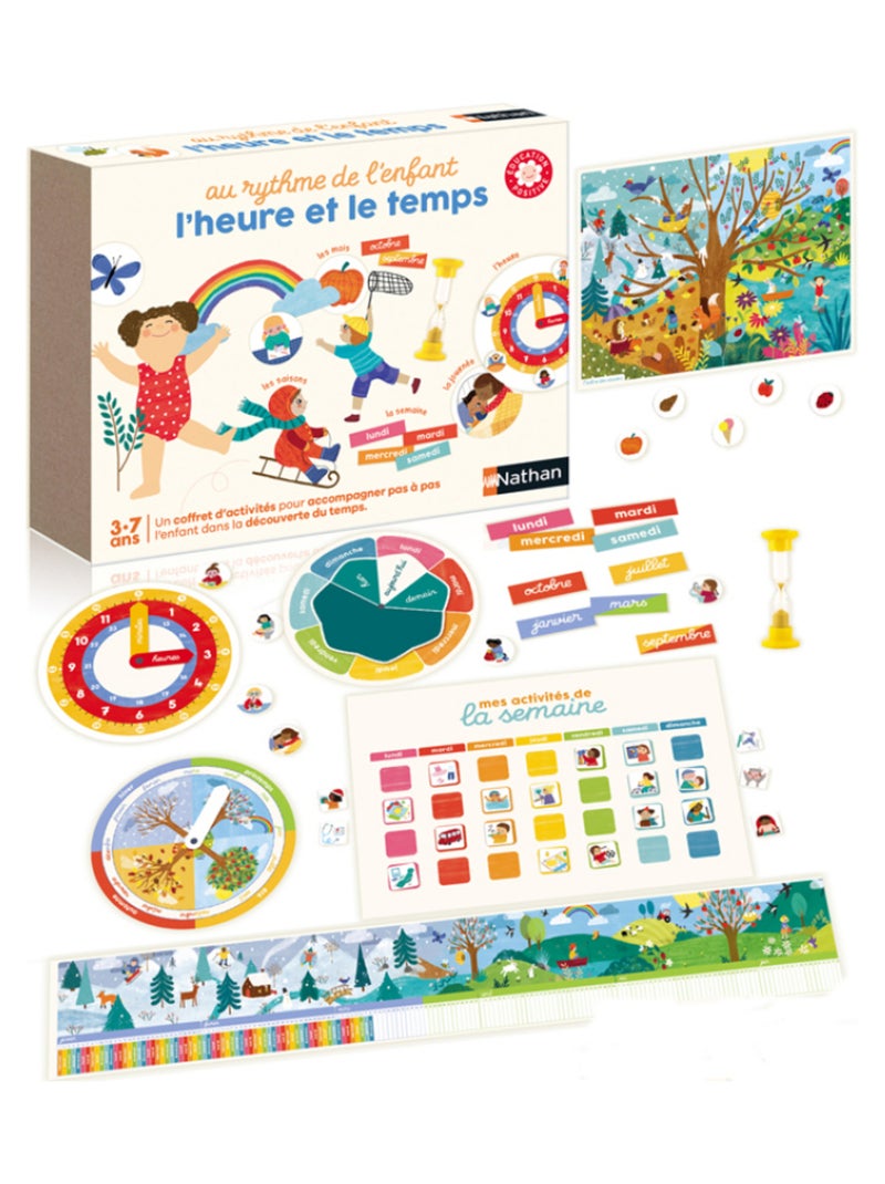 Coffret d'activités Au rythme de l'enfant l'heure et l'enfant Multicolore - Kiabi