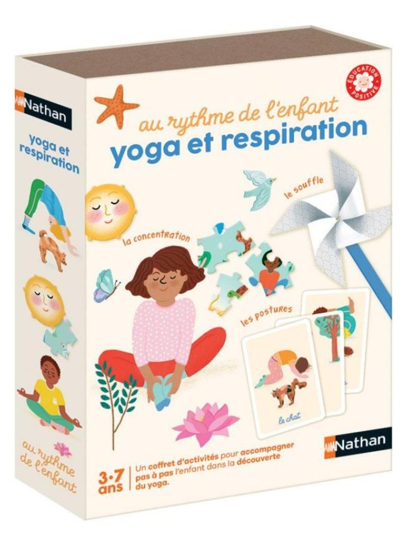 Coffret d'activités Au rythme de l'enfant Yoga et respiration N/A - Kiabi