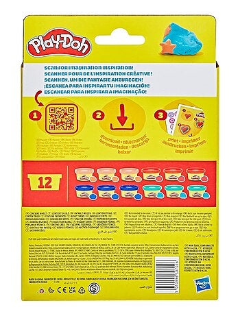 Coffret de 12 pots de pâte à Modeler