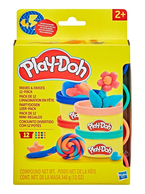 Coffret de 12 pots de pâte à Modeler - Kiabi