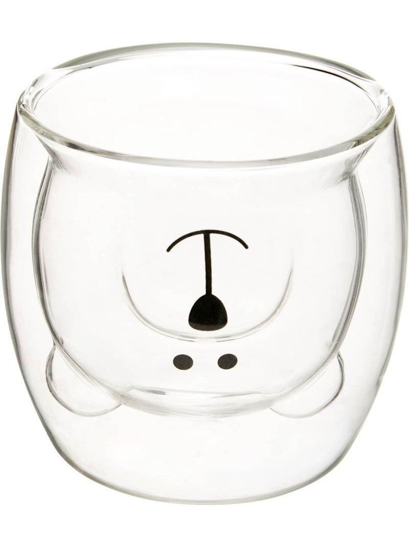 Coffret de 2 mugs en verre nature Transparent - Kiabi