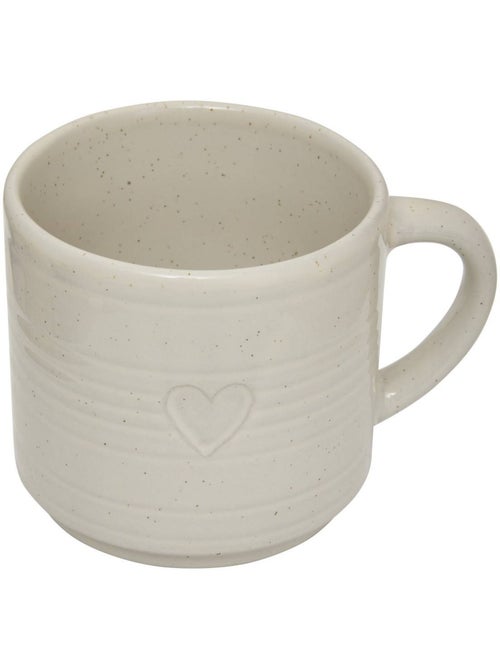 Coffret de 2 mugs motif coeur adele - Kiabi