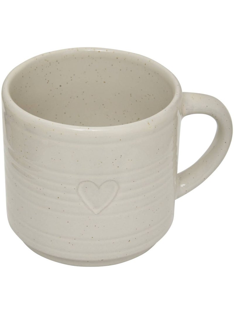 Coffret de 2 mugs motif coeur adele Blanc chaud - Kiabi