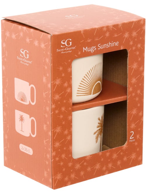Coffret de 2 mugs SUNSHINE - Kiabi